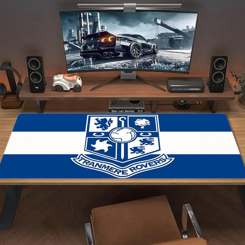 Tranmere Rovers Football Club Mouse Pad Large Gaming Table Cushion Nonslip Laptop Tablet Big Mousepad Xxl Mat Mini Pc Playmat With Lock Edge