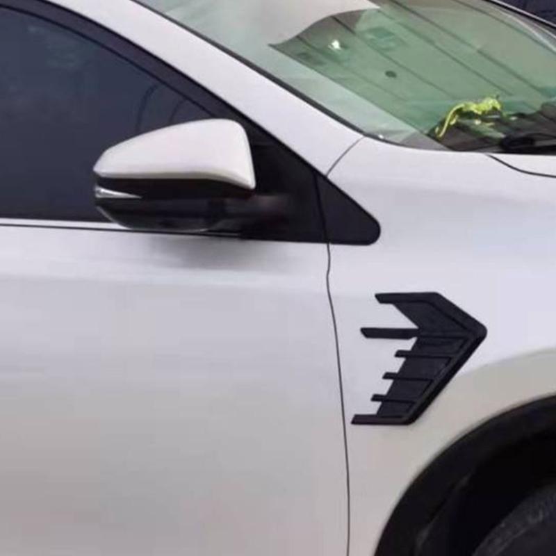 Декоративная наклейка на боковой воздуховод автомобиля, накладка, аксессуар для стайлинга экстерьера, декаль на вентиляционное отверстие из АБС-пластика