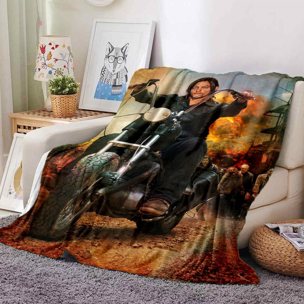 Darlyn Dixon Print Flannel Blanket High Quality Warm Comfortable Cover for All Seasons Perfect for Gifts Home Decor