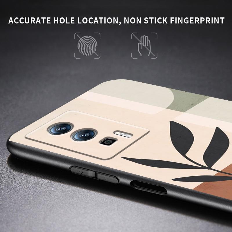 Vintage Flower Leaves For Xiaomi Redmi 9A 9C 9AT 10C 9 9T 10 12C 13C 8 12 K60 A1 K50 K40 5G Black Soft Phone Case