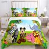 Jungle Animal Cute Casal All Season Duvet Cover Comforter Bedding Sets Soft Quilt Cover and Pillowcases Single/Double/Queen/King