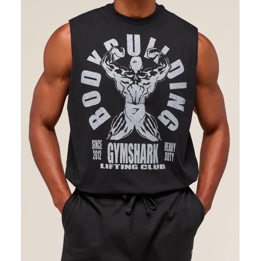 Gymshark Танк Lifting Club Flex черный A2b9i Bb2j