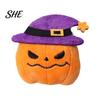 Soft Cat Chew Toy Halloween Theme Toy, Ghost Bat Pumpkin Plush Cute Stress Relief Stuffed for Indoor Cats Boredom