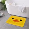 Cute Duck Rug  Soft Microfiber Material  Non-Slip Backing  Perfect for Kids Room Decor  Unique Gift Idea  Bright Yellow Design