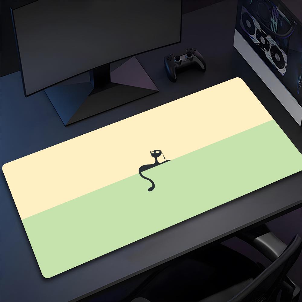Black Cat Desk Mat Cute Mouse Pad High Quality Natural Rubber Mouse Pad The Most Professional Washable Laptop Mouse Pad