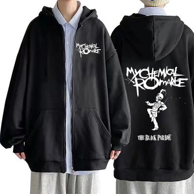 Худи на молнии My Chemical Romance Mcr Dead для мужчин и женщин, свободная модная толстовка на молнии, мужские топы с длинными рукавами