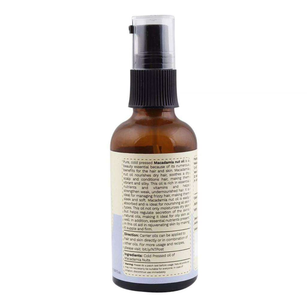 Масло австралийской Макадамии (50 мл), Australian Macadamia Nut Oil,  Nature's Tattva