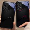 Простой и большой для Samsung Galaxy S10 20 Plus 21 FE 22 23 24 FE 25 Ultra Черный Чехол для телефона из закаленного стекла Жесткий чехол