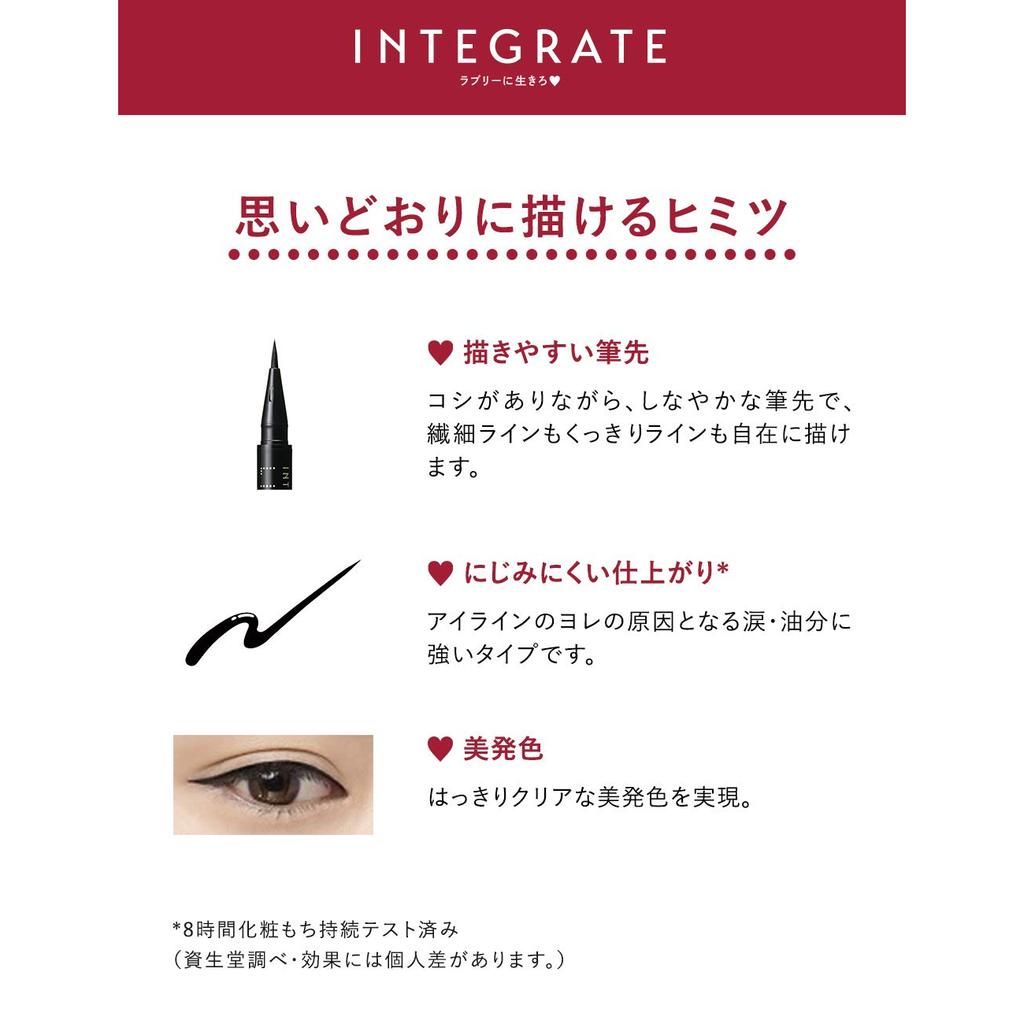 Shiseido Integrate Super Keep Жидкая подводка для глаз Черная 999 - Стойкая, Точная, 0,5 мл, Кисточка