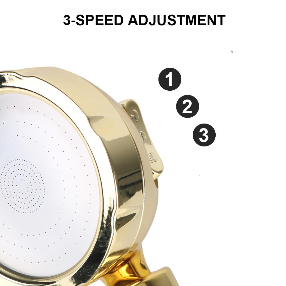 Вращающаяся на 360 градусов ручная душевая головка с 3 режимами струи, переключателем ВКЛ/ВЫКЛ и функцией паузы, водосберегающая душевая головка