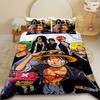 Anime One Piece Duvet Cover Luffy Cartoon Bedding Set Quilt Cover Twin King Size for Bedroom Decor Birthday Gifts