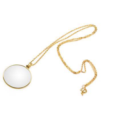 5-кратная лупа с монокльными линзами, увеличительное стекло, лупа (Золото)