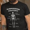 Смешная футболка с принтом BJJ Submission Anatomy, одежда для джиу-джитсу, ММА, боев, подарки BJJ, футболка для боевых искусств, женская, мужская, высококачественный хлопок
