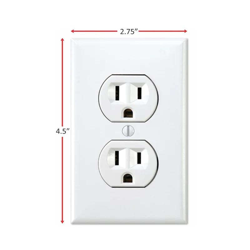 5/10pcs Funny Fake Outlet Stickers, Prank Wall Decals for Office and Home, Power Socket Switch Stickers, Home Decoration.