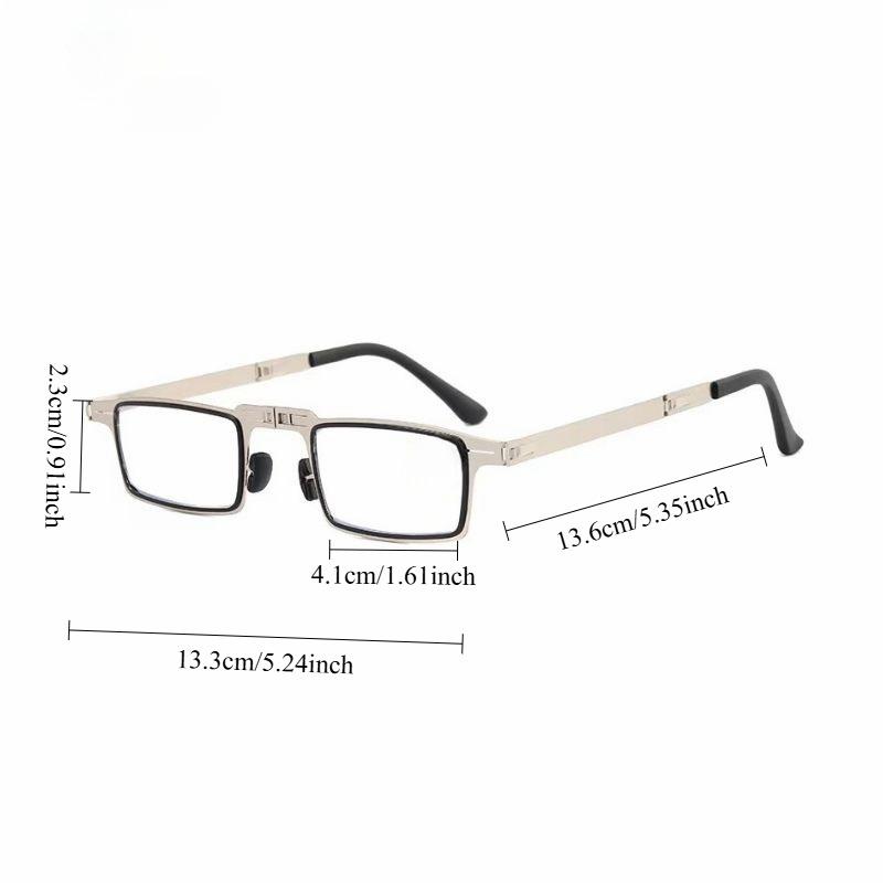 Металлические складные безободковые очки для чтения с защитой от синего света, портативные, модные, мужские и женские очки для чтения
