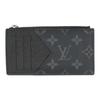Used LOUIS VUITTON Coin Case Coin Card Holder M30271 Monogram Eclipse Noir Black Fragment Case