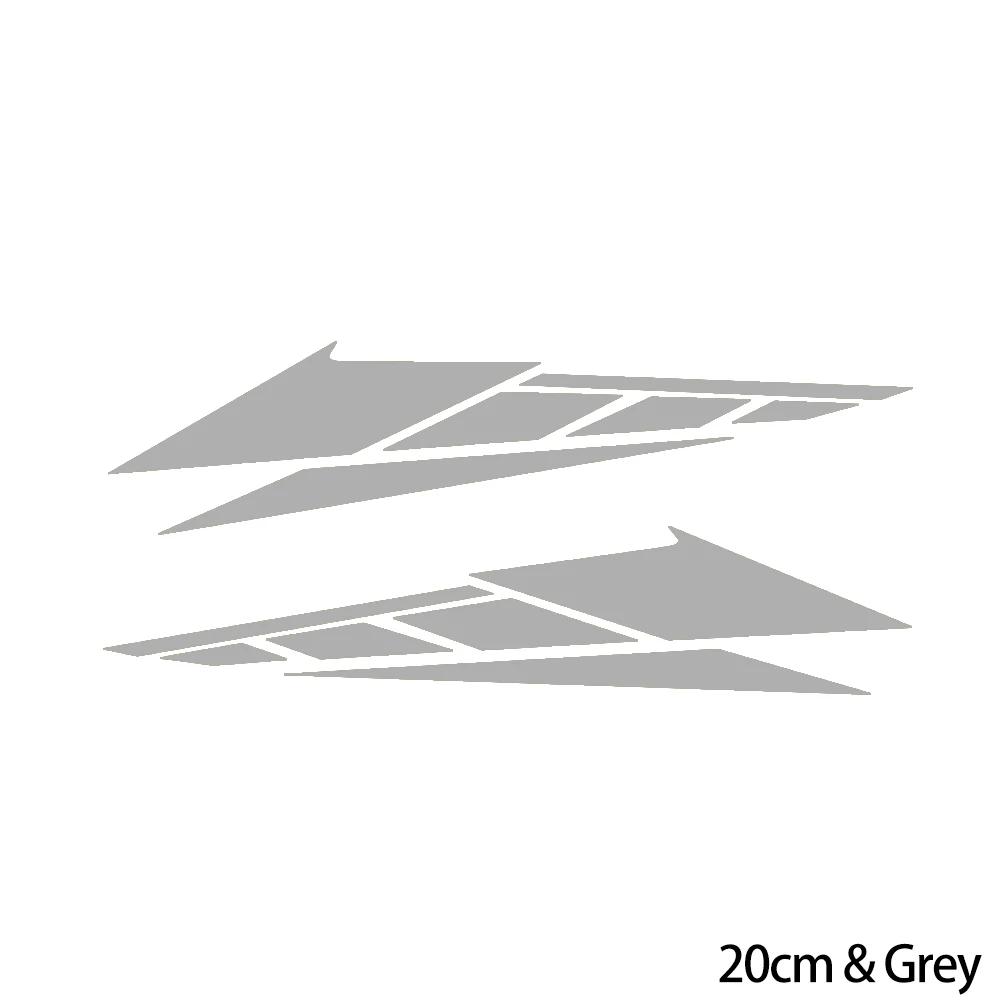 Новые 2 шт. наклейки из ПВХ для мотоциклов, светоотражающие наклейки 20 см/28 см, аксессуары для украшения хвостовой части скутера, декоративные украшения для мотоцикла