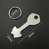 Removable Shopping Trolley Tokens Stainless Steel Shopping Carts Key Release Key Keychains