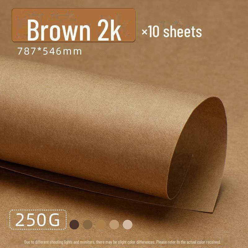 Кольцо ручной работы из плотного картона кофейного цвета Yuanhao - A4/A3/4K с фоном из коричневого древесного леса