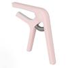 Guitar Capo Sturdy ABS Spring Even Pressure Easy Operation Capo for Acoustic Guitar Ukulele Bass Banjo Mandolin Pink