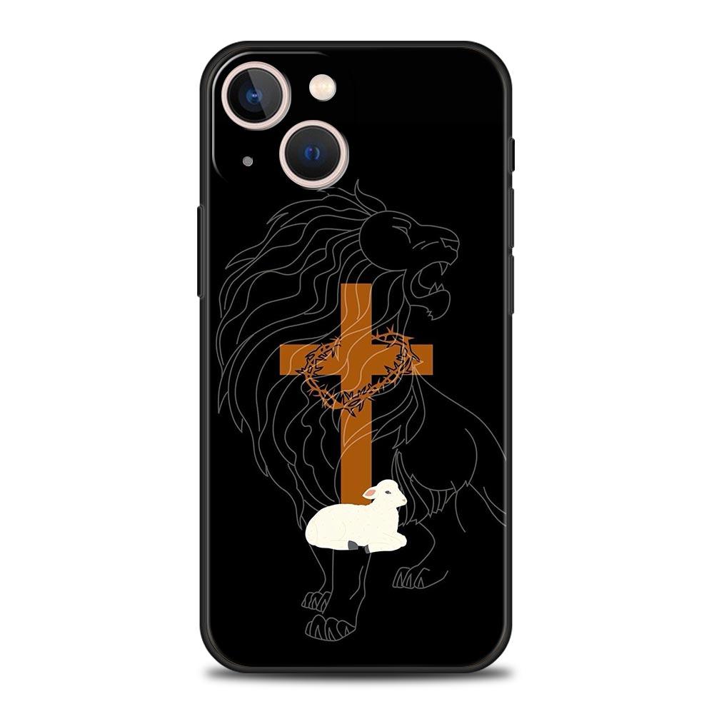Чехол для телефона iPhone 16 15 14 13 12 11 Pro Max XS X XR SE 7 8 Plus Оболочка Стих из Христианской Библии Иисус Чехол для iPhone 16e