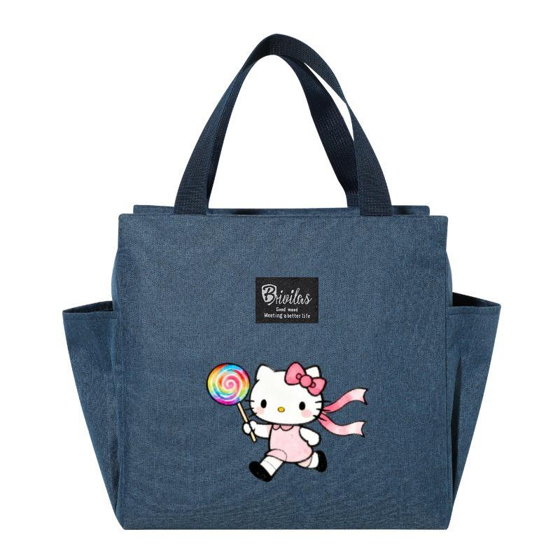 Изолированная сумка-ланчбокс Hello Kitty - Портативный контейнер для обеда для пикников и прогулок