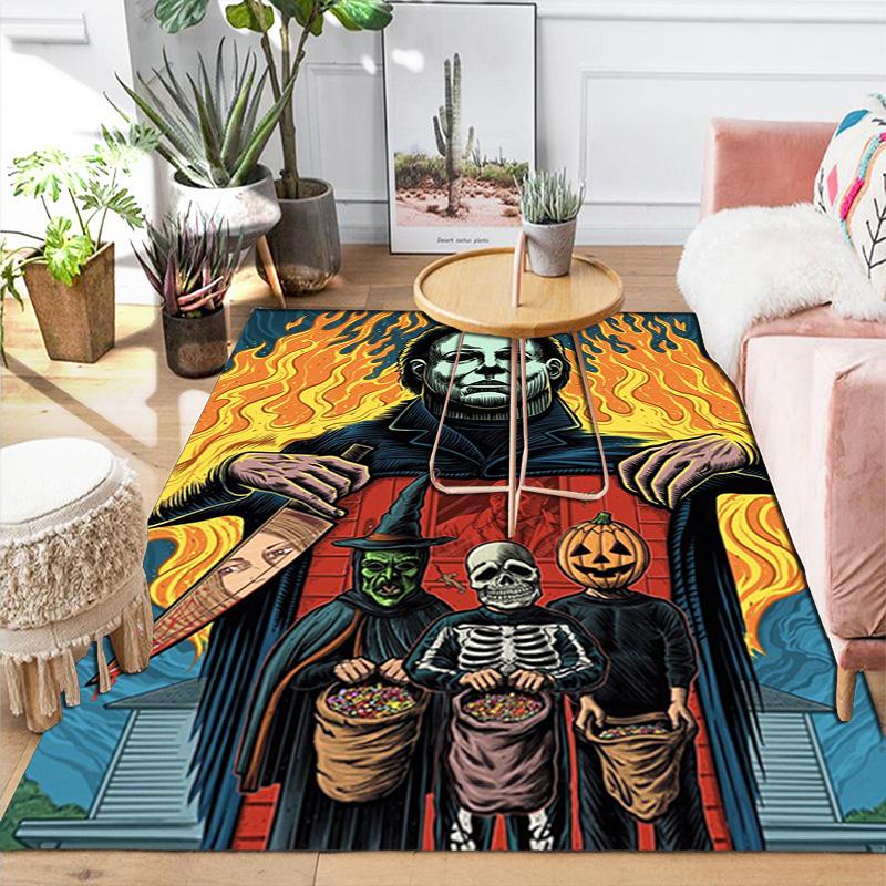 Michael Myers Rug Floor Mat for Living Room or Bedroom Soft and Comfortable Carpet a Gift for Birthday and Holiday.SFF0917416