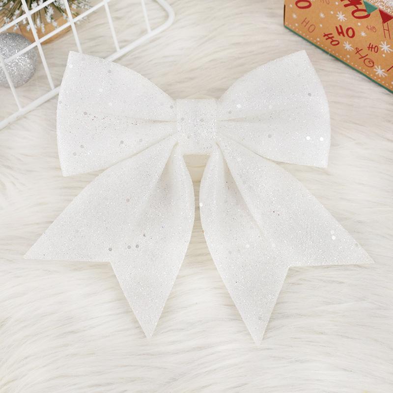 Большой красный золотой сверкающий бант блестящая рождественская лента бант рождественская елка подвесные украшения новогоднее украшение для дома Навидад 2024