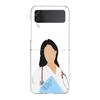 Чехол для телефона 'Доктор Медсестра Медицинский Лекарство' для Samsung Galaxy Z Flip 3 4 5 Жесткий Складной Прозрачный ПК Для Samsung Z Flip 6 Задняя Крышка
