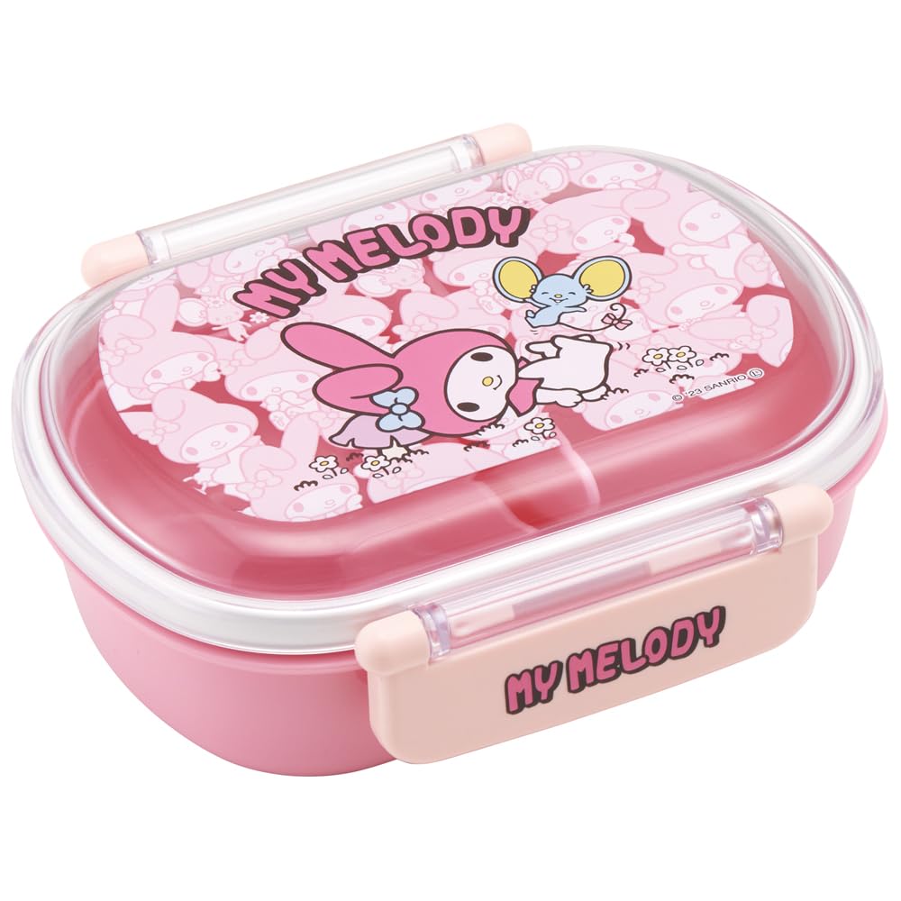 Skater Обед 1 с Пушистой Едой из Моей Детской Коробки Sanrio, Ярус, 360 мл, Внутренний, Куполообразный, Контейнер, Антибактериальный, Япония, Мелоди, Усиро-Сиро,