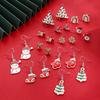 Cross-Border Christmas Earring Set: Snowflake, Bell, Tree Alloy Studs
