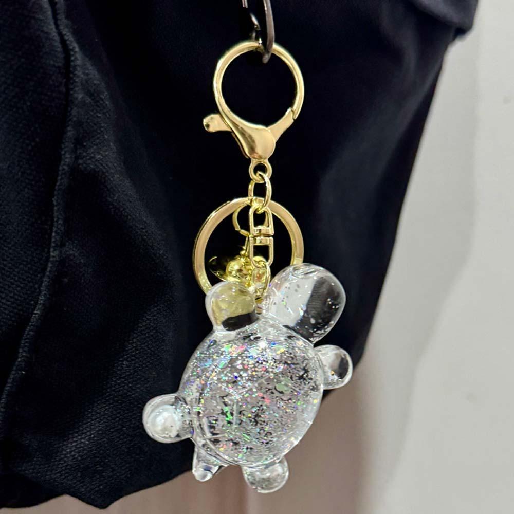 Акриловые украшения, куклы-черепахи конфетного цвета, блестящая черепаха, маленький орнамент, брелок в виде черепахи для девочек и мальчиков