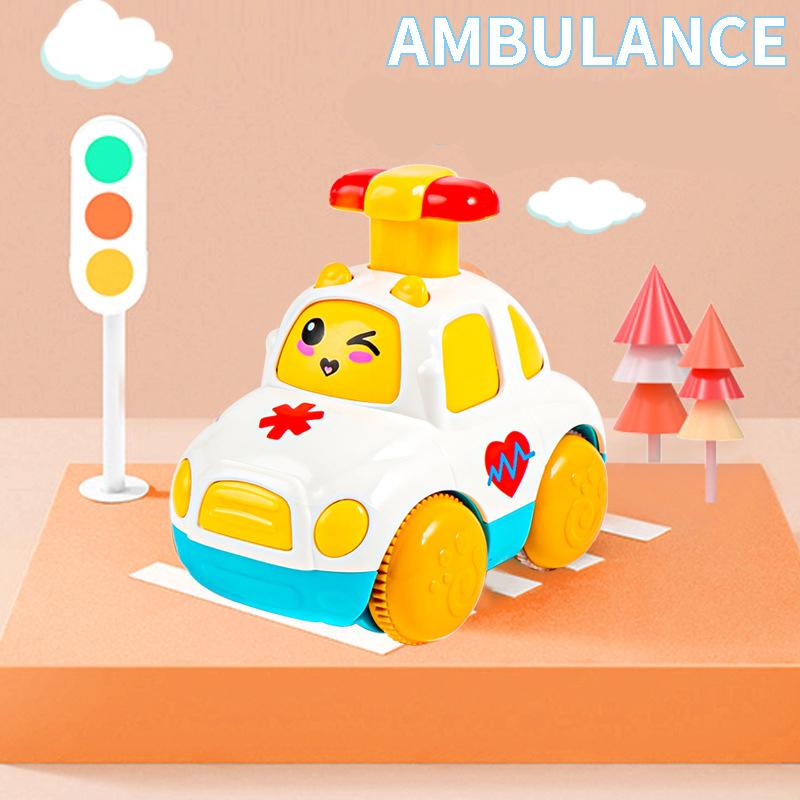 Детские игрушечные машинки для мальчика 1 2 3 лет подарок Нажми и поедь Мультяжный грузовик Развивающие игрушки Инерционные машинки Игрушки для малышей 12 18 месяцев