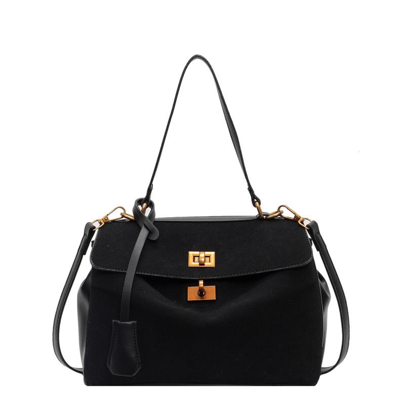 Ретро сумка для работы и поездок класса люкс, женская новая модная контрастная по цвету сумка-тоут на плечо большой вместимости