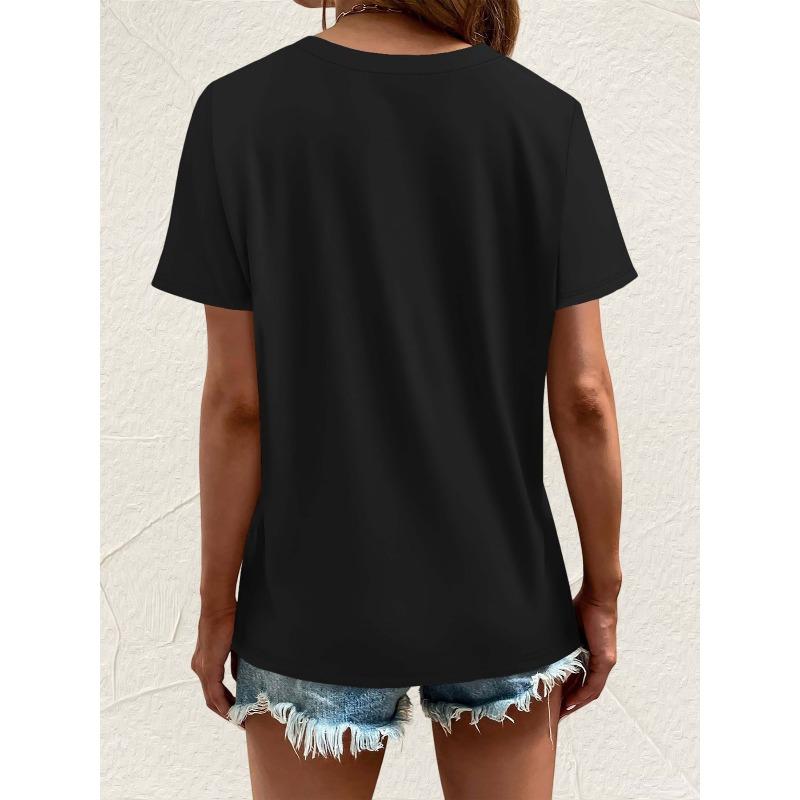 Women'S Casual Crew Neck T-Shirt with Paw Print Design - "MY SHADOW Has Four Legs and A Tail" Funny Graphic Tee, Soft White Fabric,