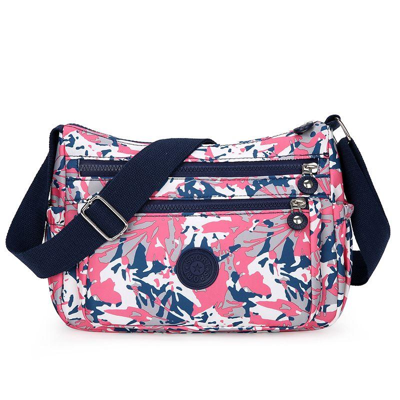 Сумка из ткани Оксфорд, женская модная сумка для отдыха и путешествий, многослойная сумка через плечо, женская сумка через плечо