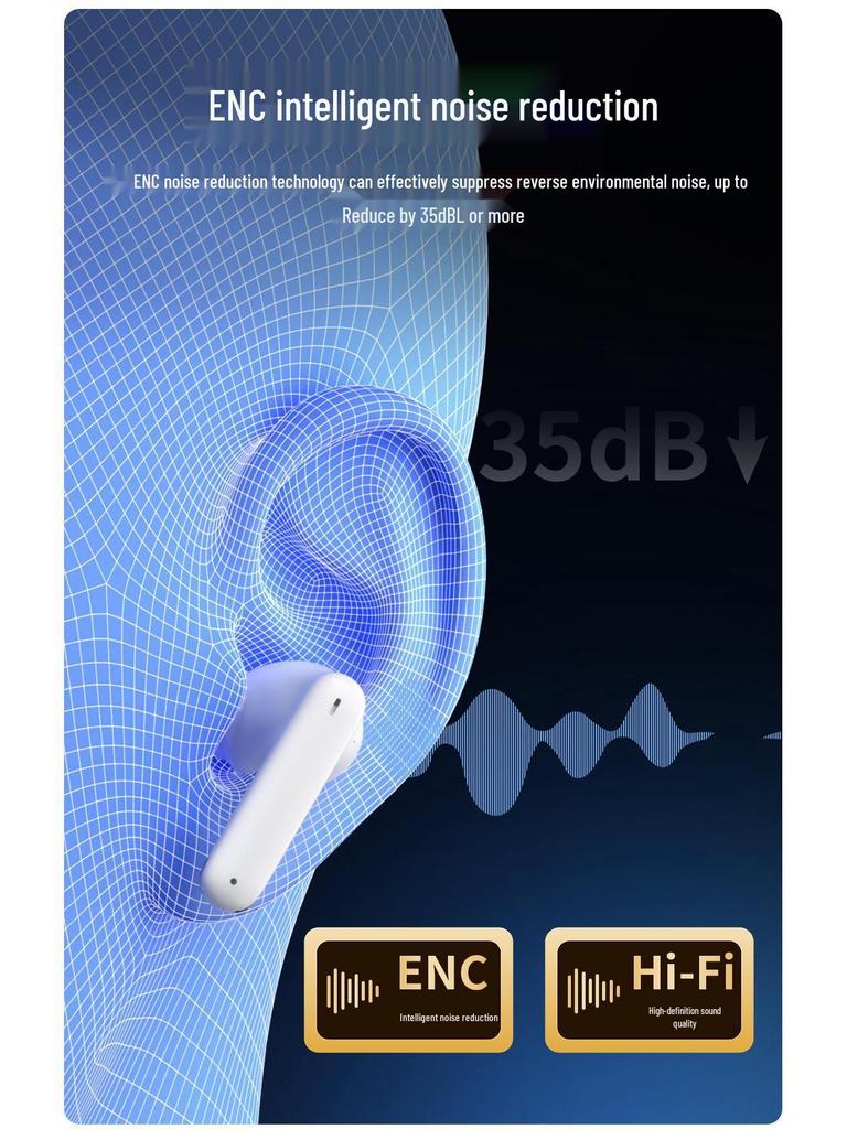 Новые беспроводные Bluetooth-наушники TWS для игр с ультрадолгим временем работы от аккумулятора, HD-звонками, шумоподавлением и беспроводным спортивным дизайном.