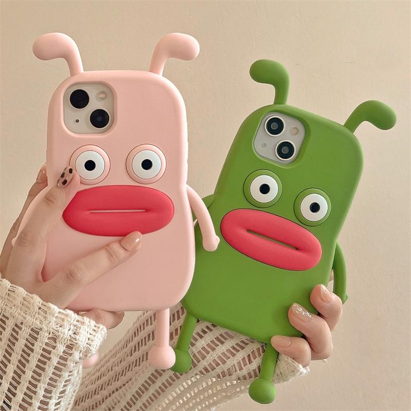 Милый 3d чехол с изображением колбасы и губ утки для Iphone 14 13 11 12 Pro Max 14 Plus, мягкий силиконовый чехол для задней панели телефона с забавным мультяшным принтом для девочек