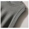 O Neck Fashion Sleeveless Women Knitted Sweater Vest Autumn and Winter Loose Simple New Office Tank Top Elegant Buttons Simple Clothing