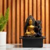 Mini Meditating Buddha Water Fountain for Table Decor, Gift Items, Indoor Home Décor
