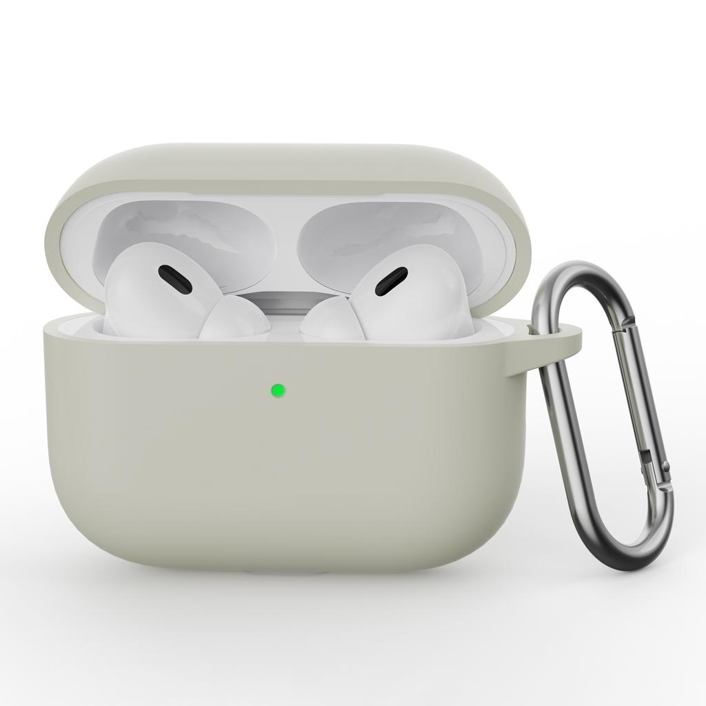 For AirPods Pro 3 Silicone Case Earphone Protective Cover with Carabiner