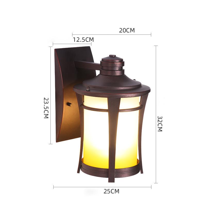 Уличный настенный светильник E27 E26 Ретро Вилла Коридор Сад Алюминиевый наружный настенный светильник для прохода Балкон Водонепроницаемый Ворота Терраса Лампа