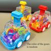 Transparent Gear Car Push Pull Toy Car