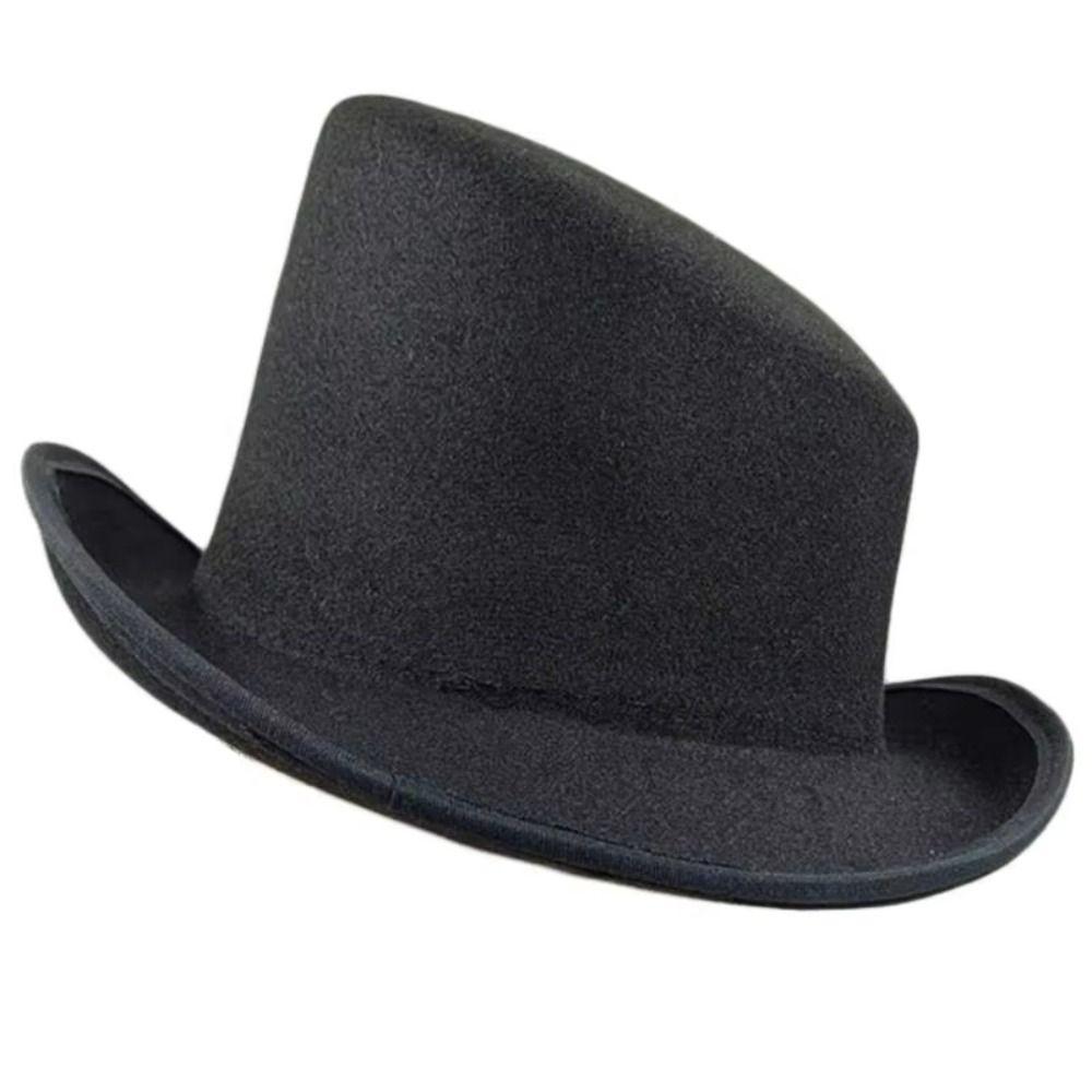 British Style Fedora Hat Angled Edge Magic Hat Fancy Dress Magician Hat  Women