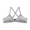 Women Sports Bra Comfort Cotton Bras for Women Thin French Style Bralette Sexy Deep V Triangle Cup Cross Tank Top Bra Gym