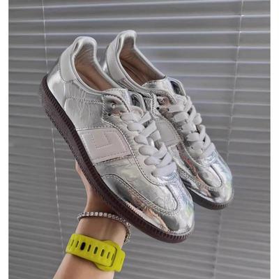 2025 Универсальные женские серебристые кроссовки – Кэжуал белые кроссовки в стиле кампус «Форрест Гамп»