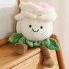 22cm Cartoon With Legs Rose Flower Plush Doll Pink Blue White Rose Plant Potted Plush Toy Home Decoration Gift For Children