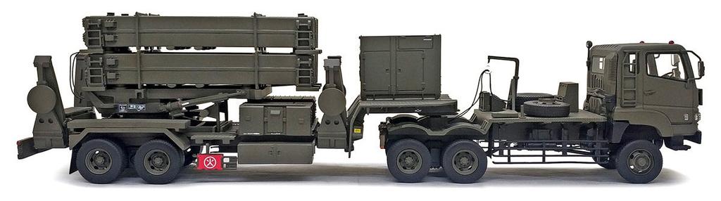 MONOCHROME Patriot Управляемая ракета ВВС 5-й группы База Наха Завершенный продукт 1/43 Земля-воздух (ПАК-3) Самооборона ПВО