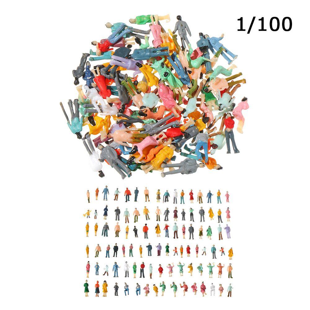 Decorations Mixed Color Pose DIY Character Model Building Passengers People Figures Train Scenery