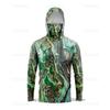 Outdoor sunscreen clothing, ice silk long-sleeved fishing clothing, quick-drying breathable hoodie, face towel, integrated mosquito-proof clothing +